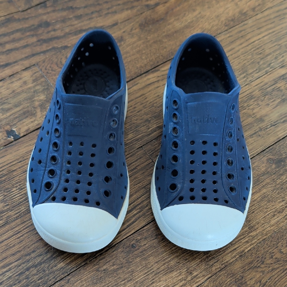 Kids Navy Blue Native Slip-On Shoes